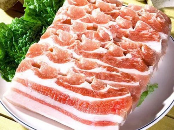 Pork belly slices